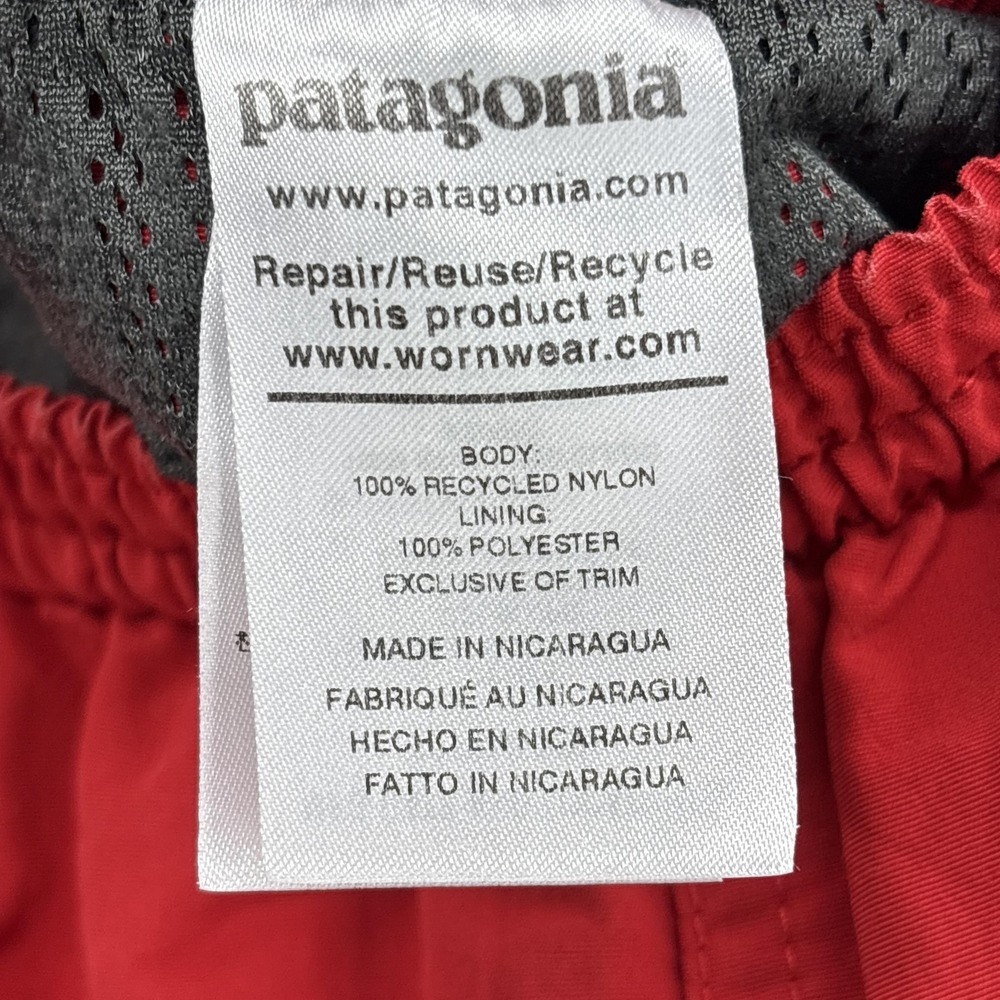Patagonia Shorts Mens 2XL Red Baggies Swim Trunks Mesh‎ Lined Quick Dry Summer - Picture 9 of 11